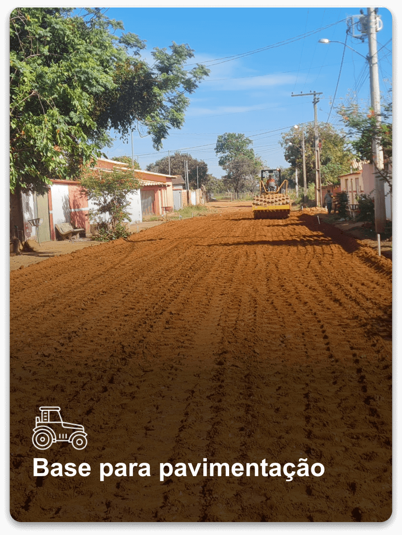 base para pavimentação