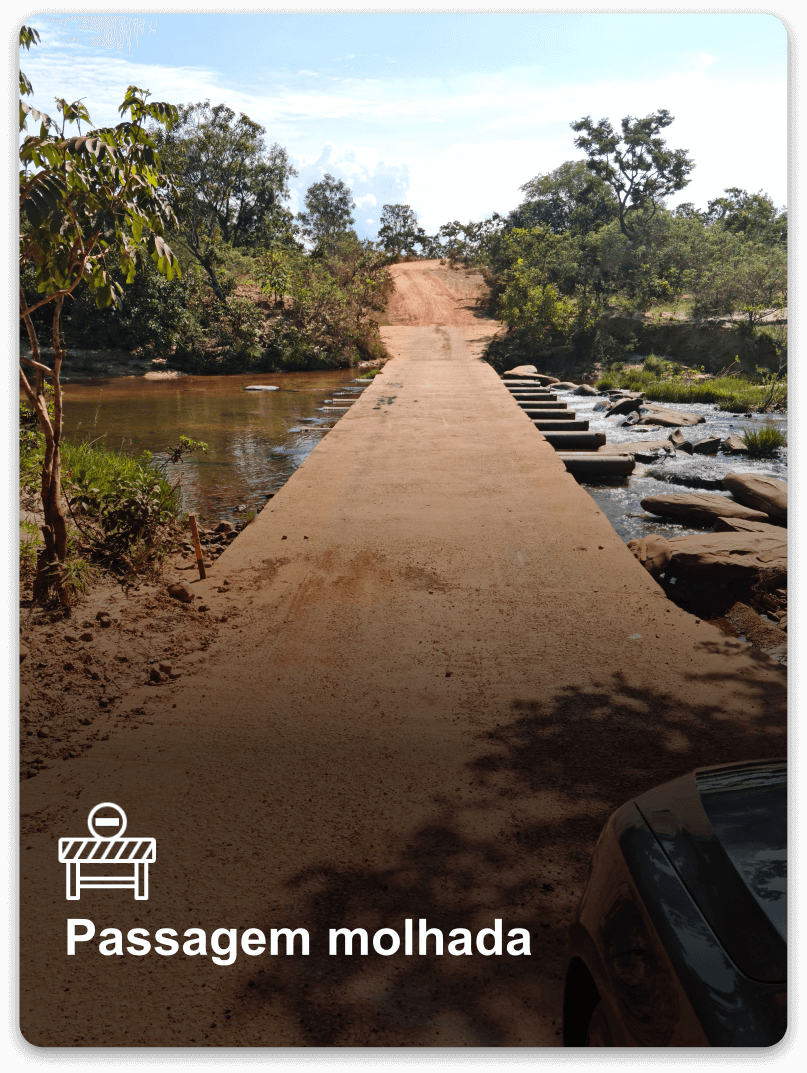passagem molhada